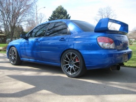 2006 Subaru Impreza with 18x8.5 Rota wheels