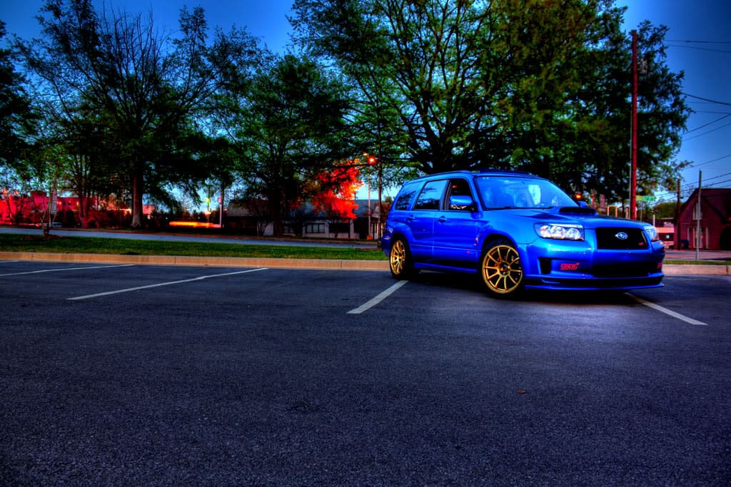 2005 Subaru Forester with 18x9 wheels