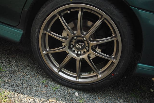 2000 Subaru Impreza with Rota GRA wheels