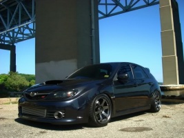 2010 Subaru Impreza with 18x10 Rota wheels