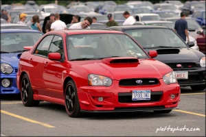 2004 Subaru Impreza WRX with Rota P45F wheels