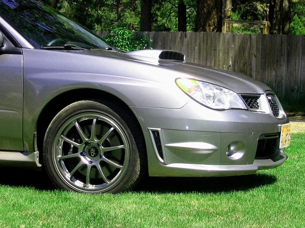 2007 Subaru Impreza with 17x8 Rota G-Force wheels
