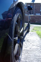 2010 Subaru Impreza with 18x8.5 Rota G-Force wheels