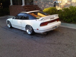 1990 Nissan S13 with 18x9.5 SSR Vienna Kreis wheels