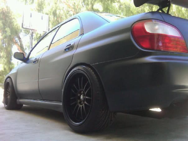 2006 Subaru Impreza with 18x10 Rota SVN-R wheels