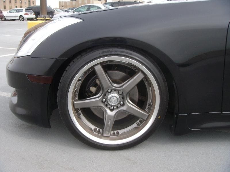 2006 Infiniti G35 with 19x9.5 Rays Engineering Volk Racing GTS wheels