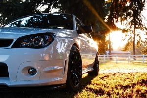 2008 Subaru Impreza with 18x9 Rota wheels