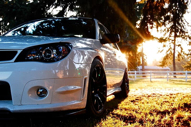 2008 Subaru Impreza with 18x9 Rota wheels