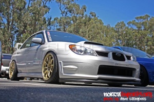 2006 Subaru Impreza with 18x10 Rota DPT wheels