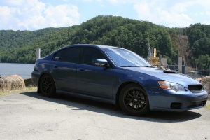 2006 Subaru Legacy with 17x8 Rota G-Force wheels