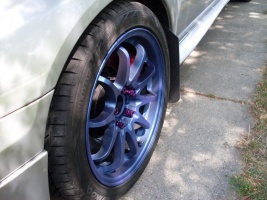2004 Subaru Impreza with 17x9 Rota DPT wheels