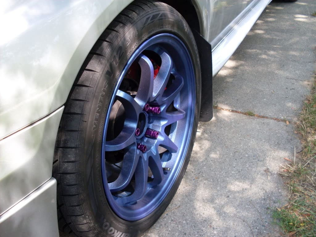 2004 Subaru Impreza with 17x9 Rota DPT wheels