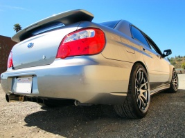2007 Subaru Impreza with 18x9.5 Rota Torque-R wheels