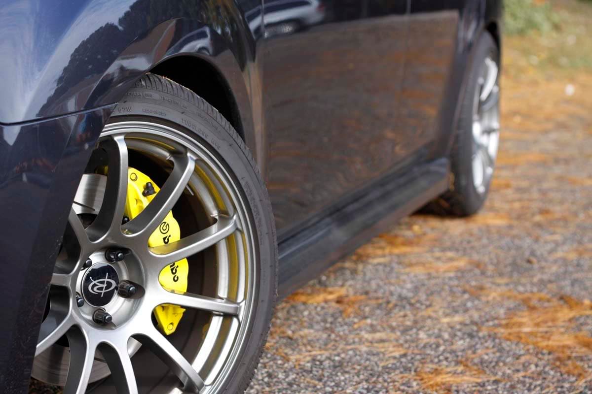 2010 Subaru Legacy with 18x9 Rota G-Force wheels