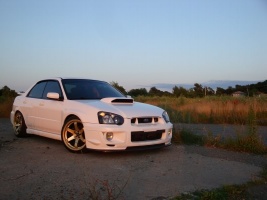 2004 Subaru Impreza with 18x9.5 Rota wheels