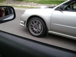 2006 Subaru Impreza with 18x8 Rota Tarmac 3 wheels