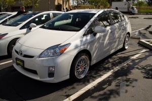 2011 Toyota Prius with 18x8 wheels