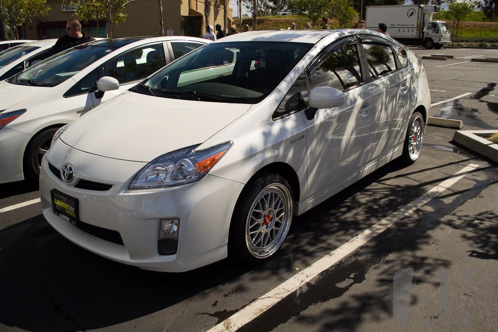 2011 Toyota Prius with 18x8 wheels