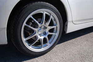2011 Toyota Prius with 17x7.5 Enkei PF01 wheels