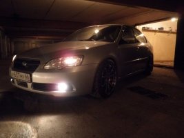 2008 Subaru Legacy with 18x9 Rota G-Force wheels