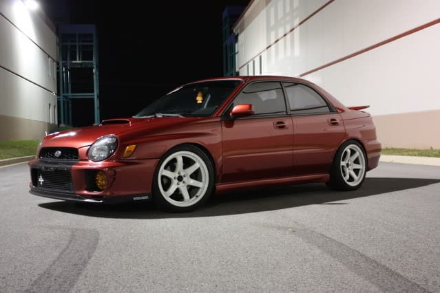 2003 Subaru Impreza with 18x9.5 Rota wheels