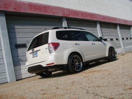 2009 Subaru Forester with 18x9.5 Rota Torque wheels