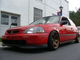 1997 Honda Civic with 16x8 Rota Grid Offroad wheels