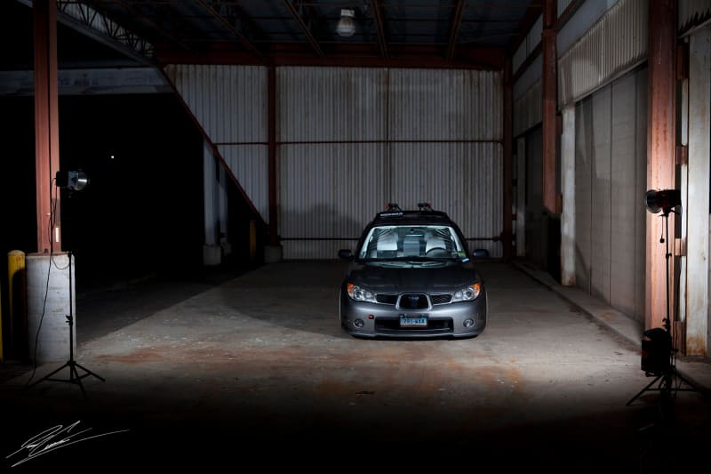 2007 Subaru Impreza with 17x8 5Zigen FN01R-C wheels