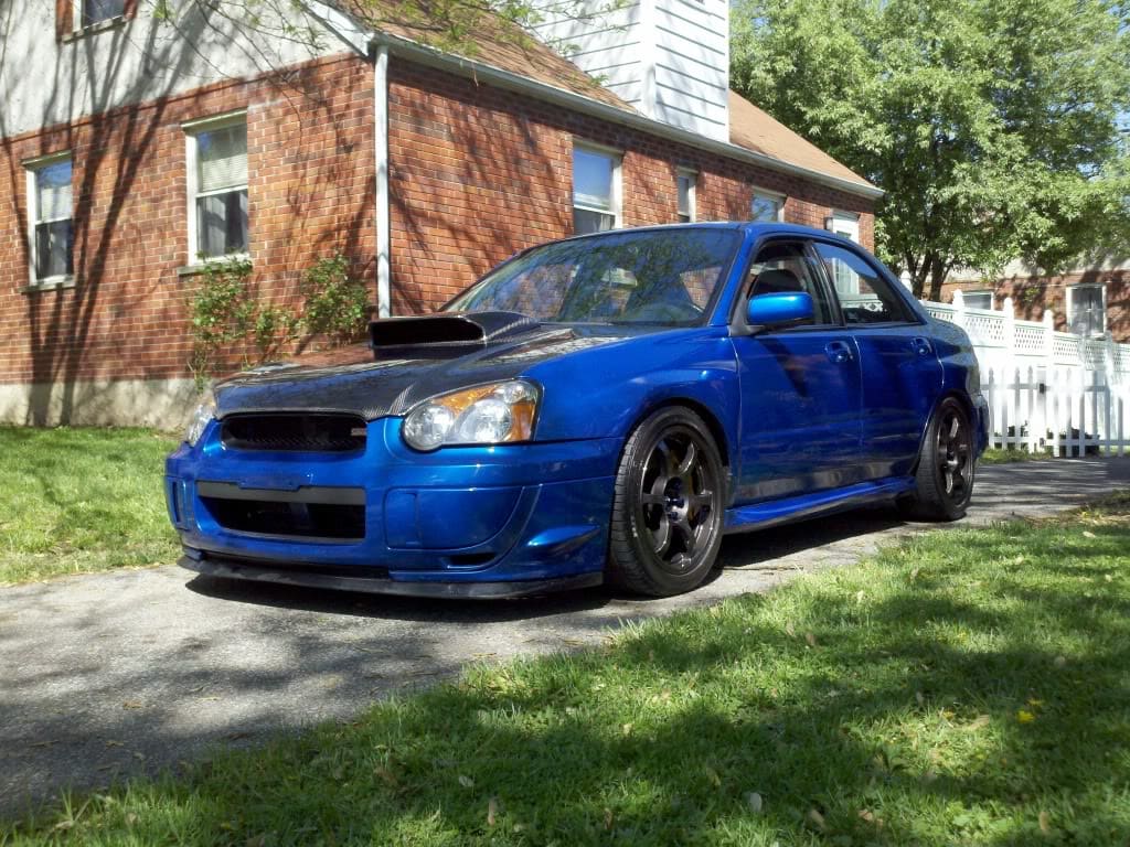 2004 Subaru Impreza with 17x8 Rota Boost wheels