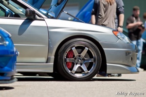 2007 Subaru Impreza with 18x9.5 Rota Grid wheels