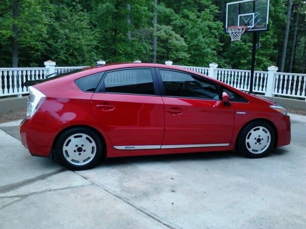 2011 Toyota Prius with 16x7 OEM Porsche 928 wheels