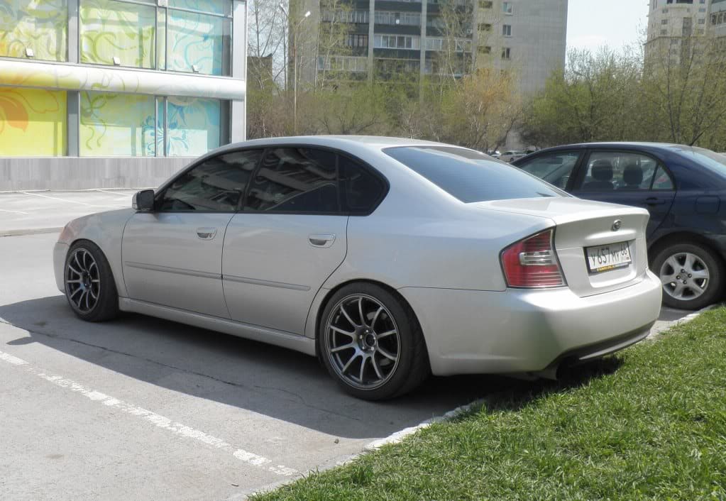 2009 Subaru Legacy with 18x9 Rota G-Force wheels