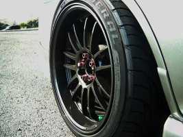 2004 Subaru Impreza with 18x10 Rota wheels