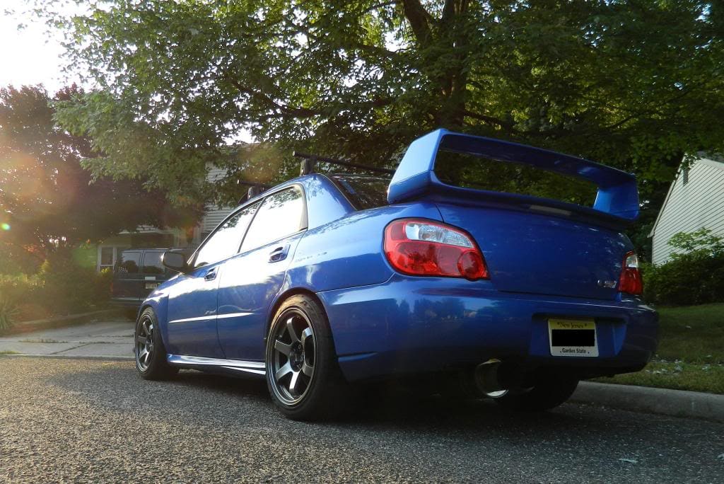 2003 Subaru Impreza with 17x9 Rota wheels