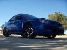 2007 Subaru Impreza with 17x7.5 Rota G-Force wheels