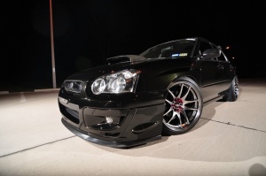 2004 Subaru Impreza with 18x9.5 Rota Torque wheels