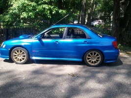 2006 Subaru Impreza with 17x9 Rota wheels