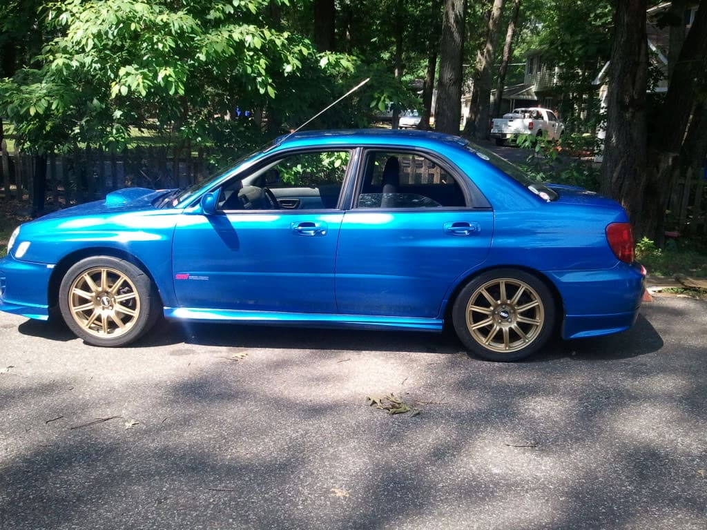2006 Subaru Impreza with 17x9 Rota wheels