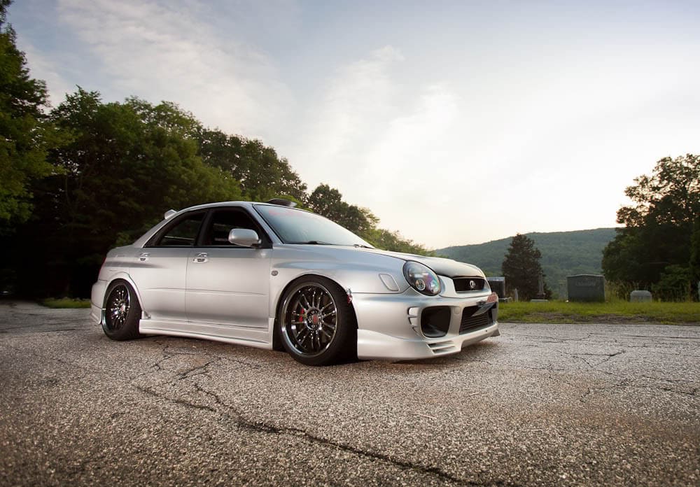 2003 Subaru Impreza with 18x10 Rota wheels