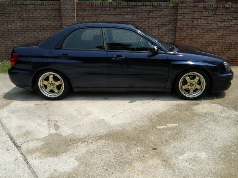 2005 Subaru Impreza with 17x7.5 Rota D2 wheels