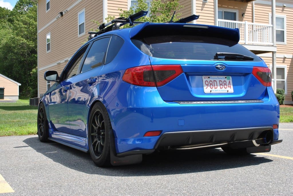 2009 Subaru Impreza with 17x9 Rota DPT wheels