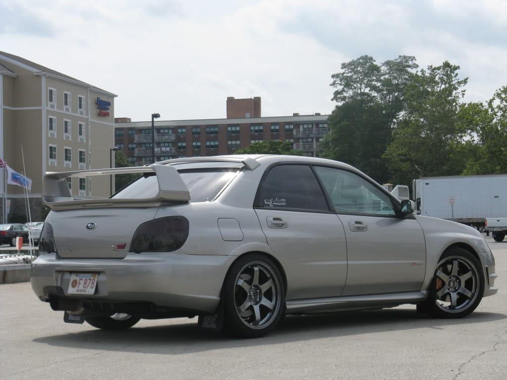 2008 Subaru Impreza with 18x8.5 Rota Grid wheels