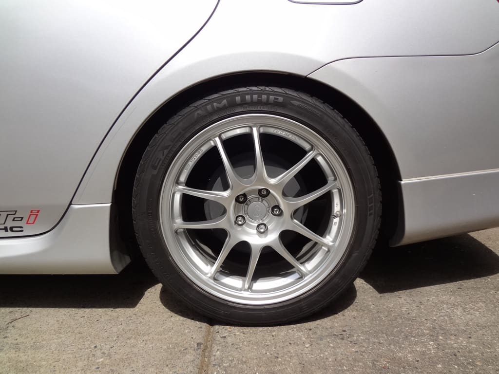 2009 Toyota Corolla with 17x8 wheels