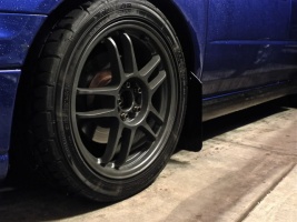 2004 Subaru Impreza with 17x7.5 Rota Subzero wheels