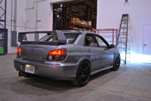 2007 Subaru Impreza with 18x8.5 wheels
