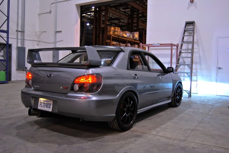 2007 Subaru Impreza with 18x8.5 wheels