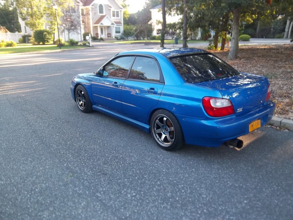 2003 Subaru Impreza with 17x9 Rota wheels