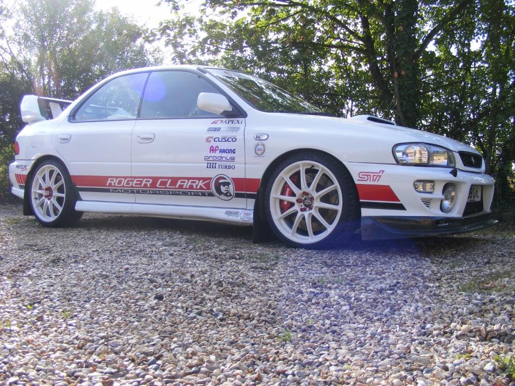 2006 Subaru Impreza with 18x7.5 Rota GRA wheels