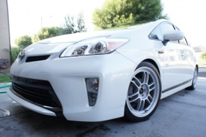 2012 Toyota Prius with 18x7.5 Enkei RPF1 wheels