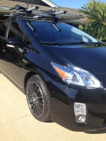 2011 Toyota Prius with 18x8 TENZO Racing Cuzco v.1 wheels